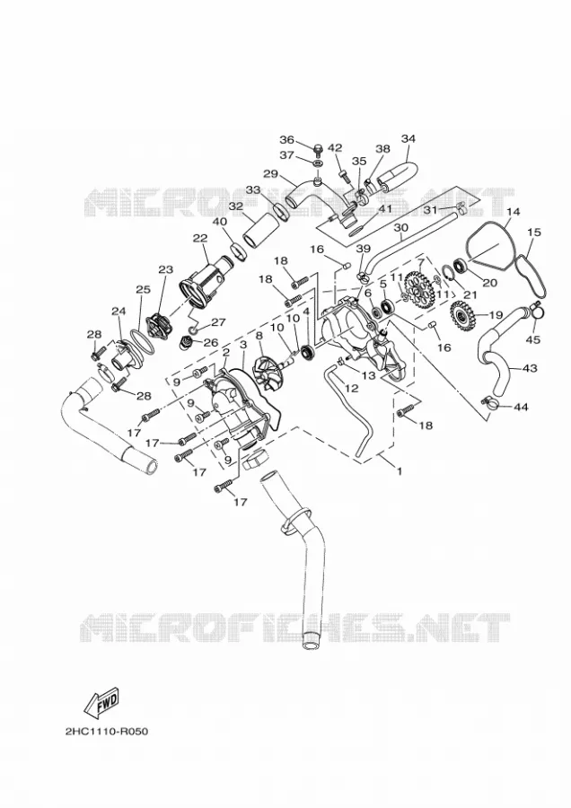 WATER PUMP Yamaha SIDE BY SIDE 1000 2023 YXZ  YXZ1000ET