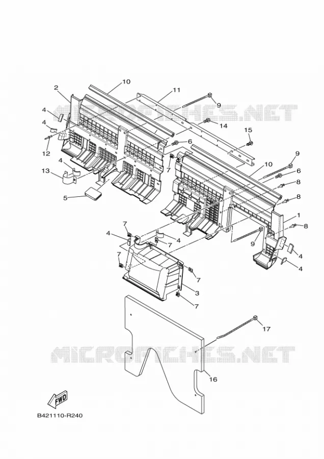 SIDE COVER 3 Yamaha SIDE BY SIDE 700 2023 VIKING  YXM700E / YX70MPP