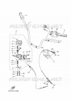 HANDLEBAR & CABLES for Yamaha GRIZZLY 2023
