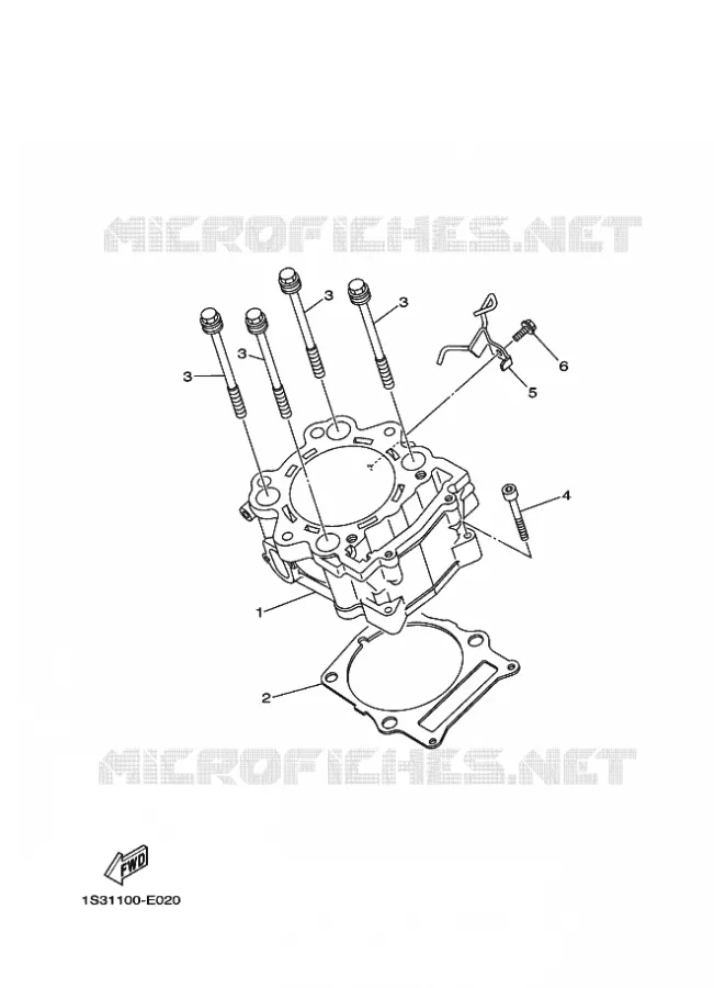 CYLINDER Yamaha QUAD 700 2023 RAPTOR  YFM700R