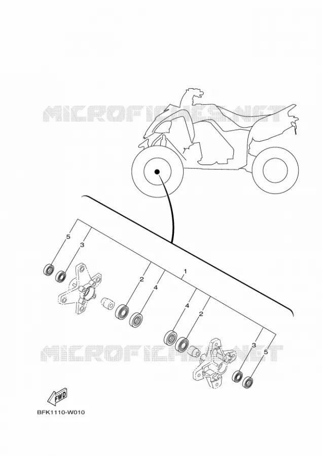 MAINTENANCE PARTS KIT Yamaha QUAD 700 2023 RAPTOR  YFM700R