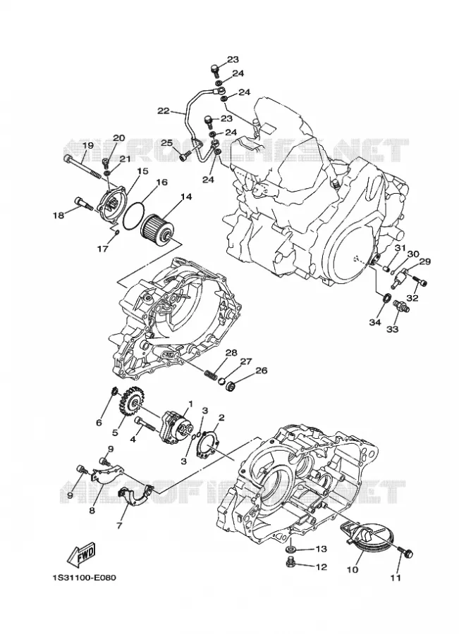 OIL PUMP Yamaha QUAD 700 2023 RAPTOR  YFM700R