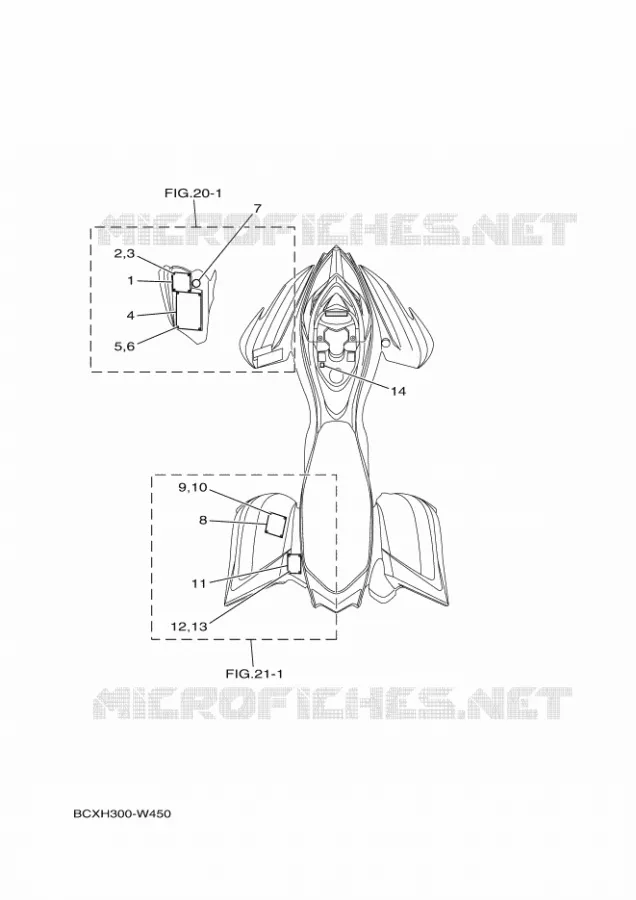STICKER / LABEL 1 Yamaha QUAD 700 2023 RAPTOR  YFM700R