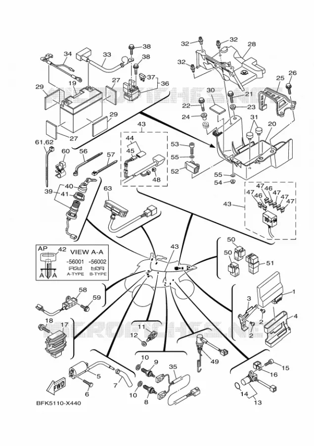 ELECTRICAL 1 Yamaha QUAD 700 2023 RAPTOR  YFM700R