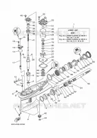 PROPELLER HOUSING AND TRANSMISSION 1 for Yamaha F100 2020