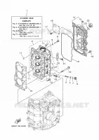 CYLINDER / CRANKCASE 2 for Yamaha F40 2020