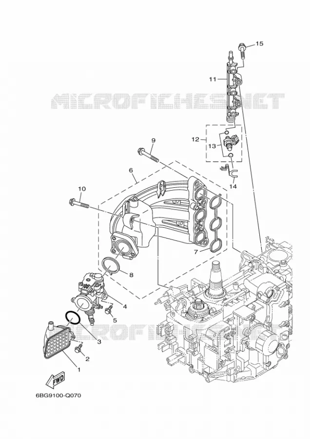 INTAKE 1 Yamaha OUTBOARD ENGINES 40hp (29.4kW) 2020 F40  F40FET