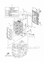 CYLINDER / CRANKCASE 2 for Yamaha F40 2020