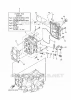 CYLINDER / CRANKCASE 2 for Yamaha F25 2020