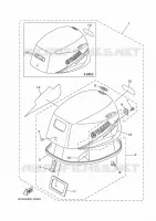 FAIRING UPPER for Yamaha F9.9 2020