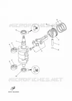 CRANKSHAFT / PISTON for Yamaha F9.9 2020