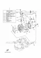 CYLINDER / CRANKCASE 1 for Yamaha F4 2020