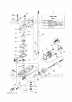 PROPELLER HOUSING AND TRANSMISSION 1 for Yamaha F2.5 2020