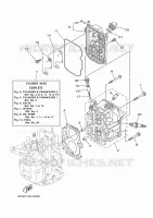CYLINDER / CRANKCASE 2 for Yamaha FT8 2020