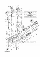 PROPELLER HOUSING AND TRANSMISSION 1 for Yamaha F100 2021