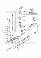 PROPELLER HOUSING AND TRANSMISSION 1 for Yamaha 40V 2021