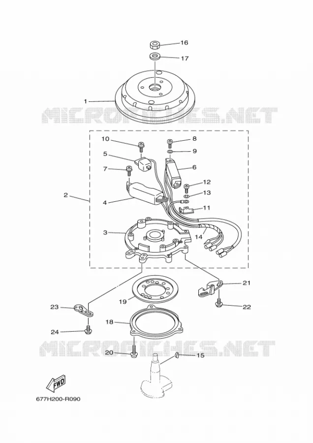 IGNITION Yamaha OUTBOARD ENGINES 8hp (5.9kW) 2021 E8  E8DMH