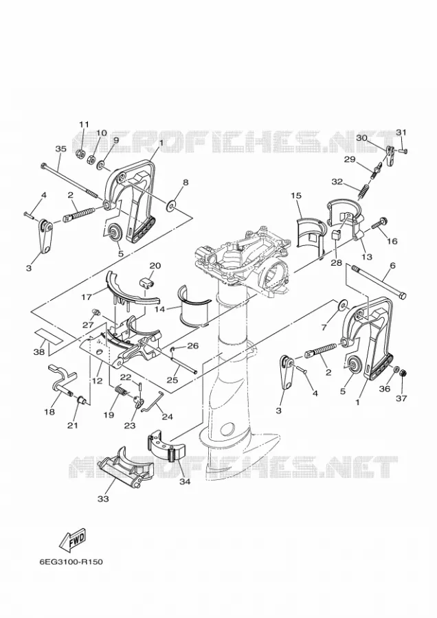 MOUNT Yamaha OUTBOARD ENGINES 2.5hp (1.8kW) 2021 F2.5  F2.5BMH