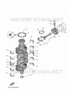 CRANKSHAFT / PISTON for Yamaha F100 2021