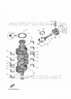 CRANKSHAFT / PISTON for Yamaha F100 2021