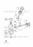 CRANKSHAFT / PISTON for Yamaha F250 2021