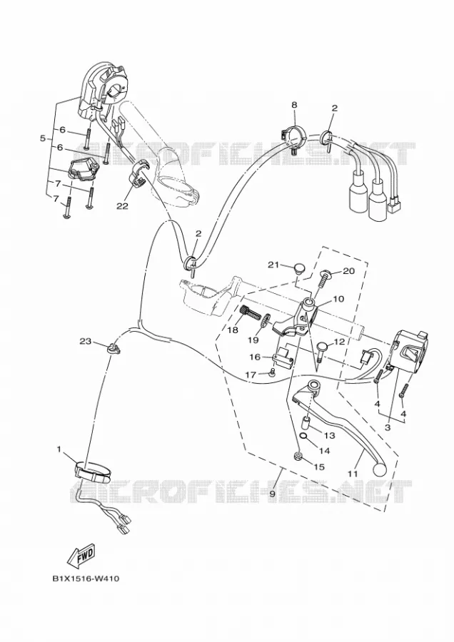SWITCH / LEVER Yamaha MOTO 300 2024 R3  YZF320-A