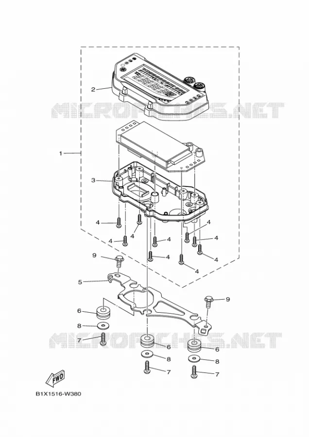 SPEEDOMETER Yamaha MOTO 300 2024 R3  YZF320-A