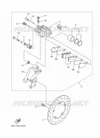 REAR BRAKE CALIPER for Yamaha MT 2024