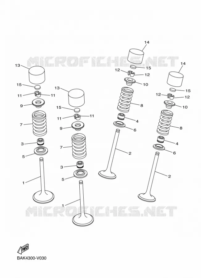 VALVE Yamaha MOTO 250 2024 WRF  WR250F