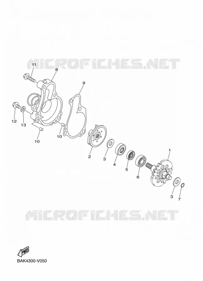 WATERPUMP / HOSES Yamaha MOTO 250 2024 WRF  WR250F