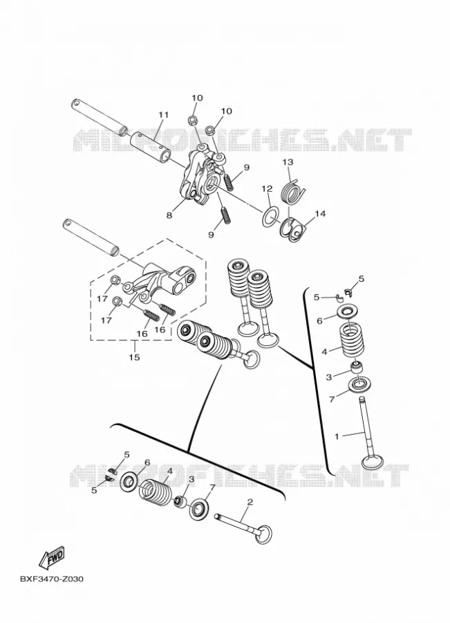 VALVE Yamaha MOTO 155 2024 R15  YZF155-A
