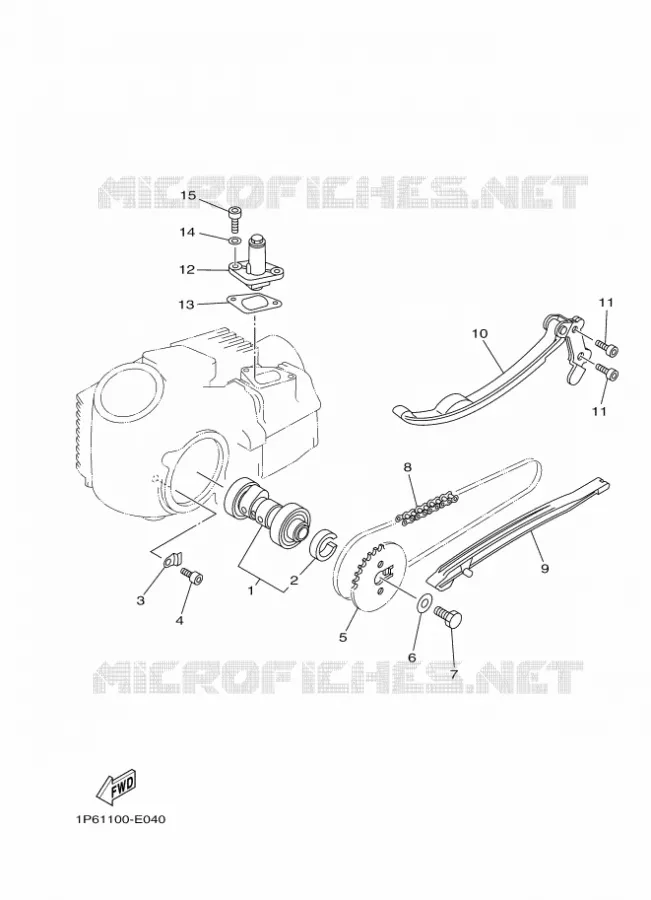 CAMSHAFT / TIMING CHAIN Yamaha MOTO 50 2024 TTR  TT-R50