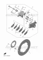 REAR BRAKE CALIPER for Yamaha R7 2024
