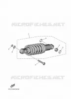 REAR SHOCK ABSORBER for Yamaha XSR 2024