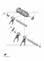 GEAR SHIFT SELECTOR DRUM / FORKS for Yamaha R1 2024