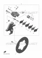 REAR BRAKE CALIPER for Yamaha R1 2024