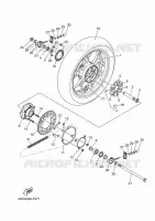 REAR WHEEL for Yamaha R3 2024