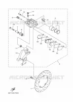 REAR BRAKE CALIPER for Yamaha MT 2024