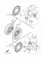 FRONT BRAKE CALIPER for Yamaha TRICITY 2024