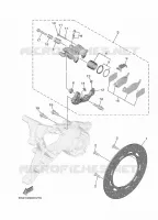 REAR BRAKE CALIPER for Yamaha TRICITY 2024