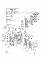 CYLINDER / CRANKCASE for Yamaha 40 2019