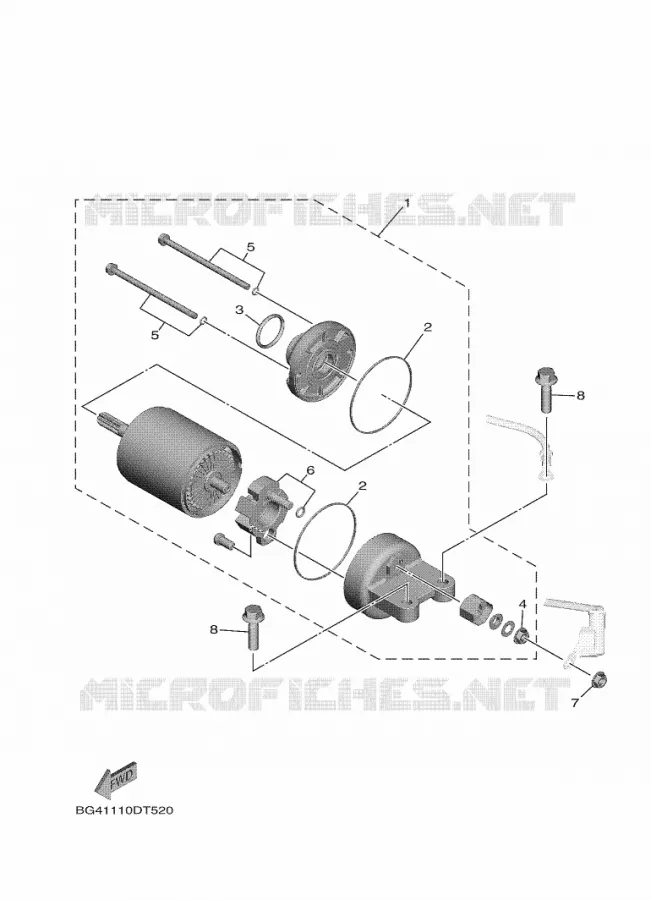 STARTING MOTOR Yamaha SIDE BY SIDE 1000 2024 WOLVERINE  YXF1000EWS / YX10FRPLR