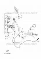 HANDLEBAR & CABLES for Yamaha KODIAK 2024