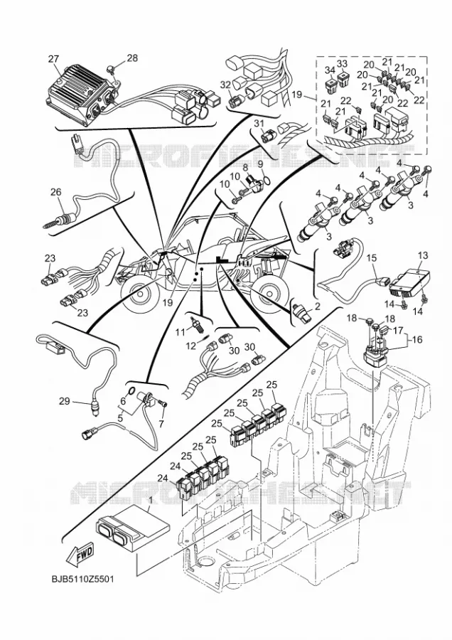 ELECTRICAL 1 Yamaha SIDE BY SIDE 1000 2024 YXZ  YXZ1000E