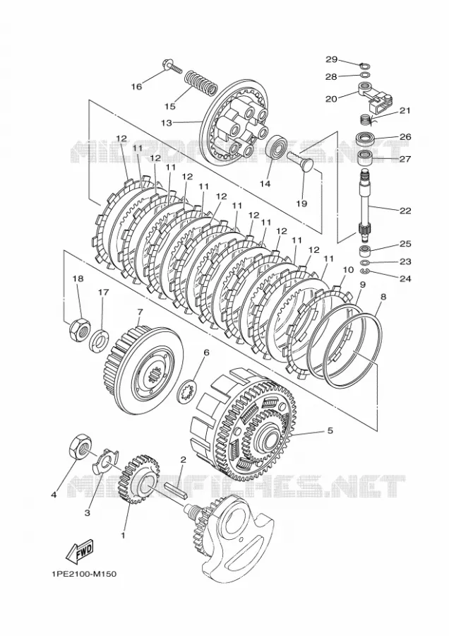 CLUTCH Yamaha QUAD 700 2024 RAPTOR  YFM700R