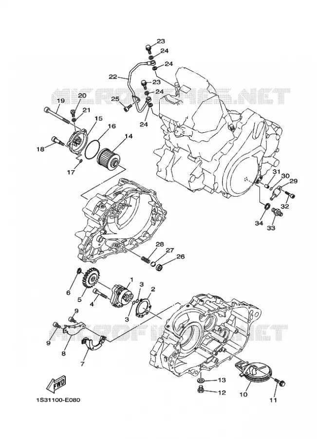 OIL PUMP Yamaha QUAD 700 2024 RAPTOR  YFM700R