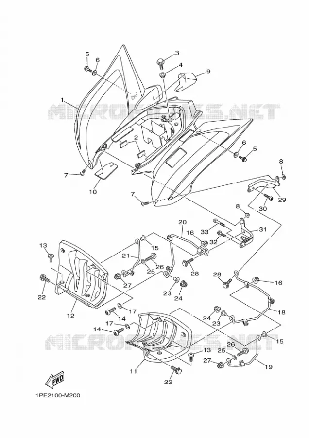 REAR FENDER Yamaha QUAD 700 2024 RAPTOR  YFM700R