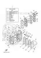 CYLINDER / CRANKCASE for Yamaha 40 2017