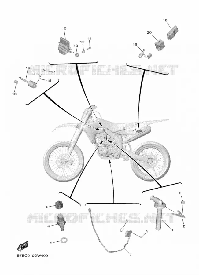 ELECTRICAL 1 Yamaha MOTO 250 2024 YZF  YZ250FXR