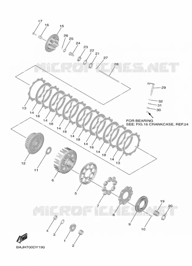 STARTER CLUTCH Yamaha MOTO 250 2024 YZF  YZ250FXR